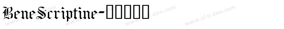BeneScriptine字体转换