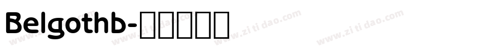 Belgothb字体转换