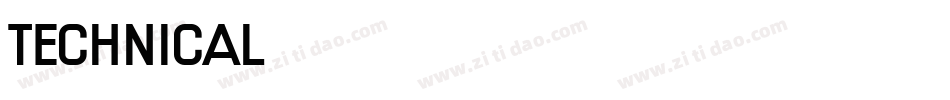 Technical字体转换