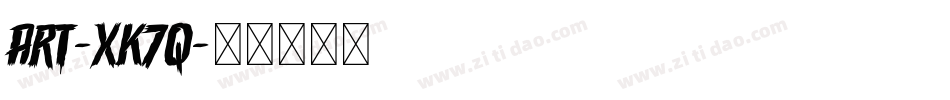 Art-xK7q字体转换
