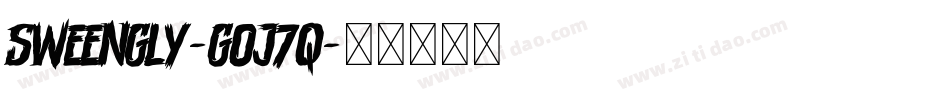 Sweengly-GOJ7q字体转换
