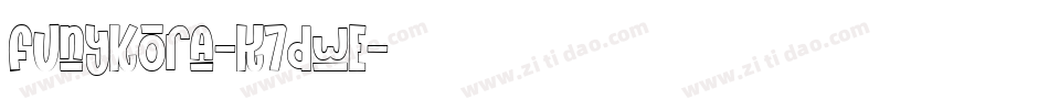 Funykora-K7dwe字体转换
