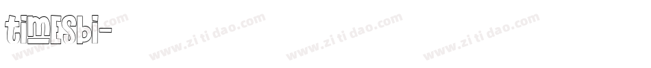 timesbi字体转换