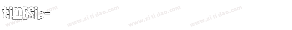 timesib字体转换