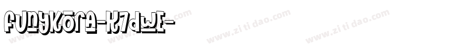 Funykora-K7dwe字体转换