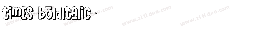 times-boldltalic字体转换