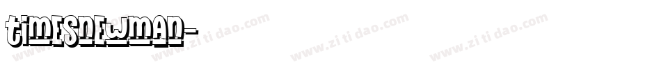 timesnewman字体转换