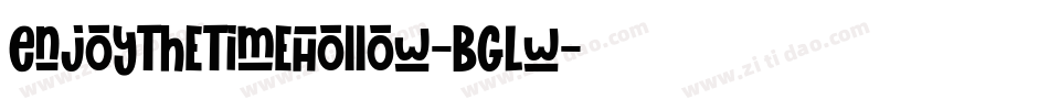 EnjoyTheTimeHollow-BgLw字体转换