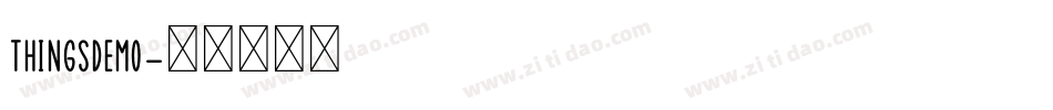 thingsDEMO字体转换
