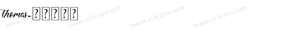 thomas字体转换