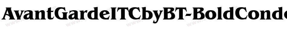 AvantGardeITCbyBT-BoldCondensed字体转换