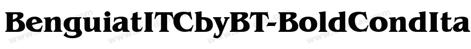 BenguiatITCbyBT-BoldCondItalic字体转换