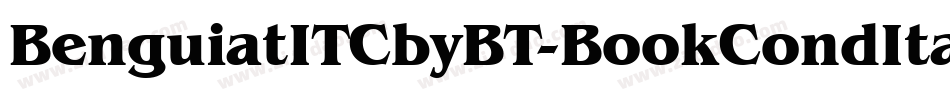 BenguiatITCbyBT-BookCondItalic字体转换