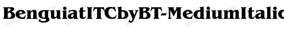 BenguiatITCbyBT-MediumItalic字体转换