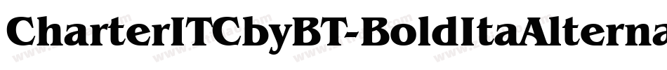 CharterITCbyBT-BoldItaAlternate字体转换