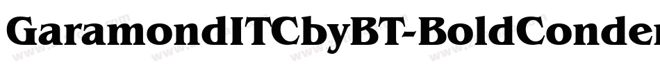 GaramondITCbyBT-BoldCondensed字体转换