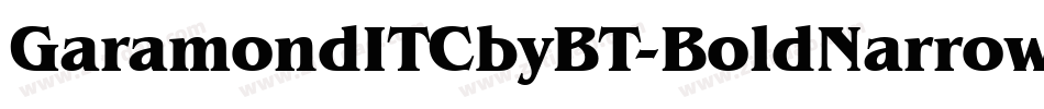 GaramondITCbyBT-BoldNarrow字体转换