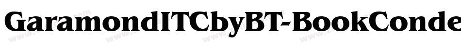 GaramondITCbyBT-BookCondensed字体转换