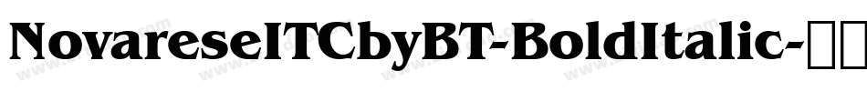 NovareseITCbyBT-BoldItalic字体转换