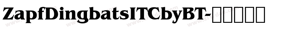 ZapfDingbatsITCbyBT字体转换