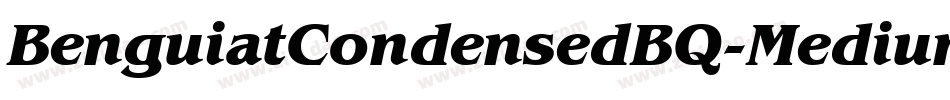 BenguiatCondensedBQ-MediumItalic字体转换