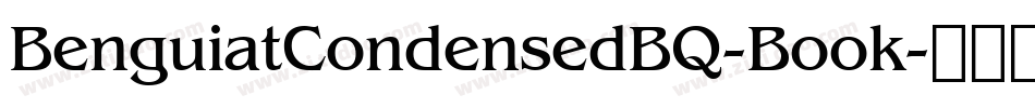 BenguiatCondensedBQ-Book字体转换