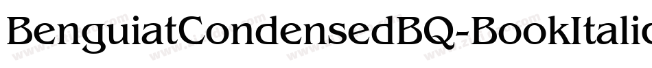 BenguiatCondensedBQ-BookItalic字体转换