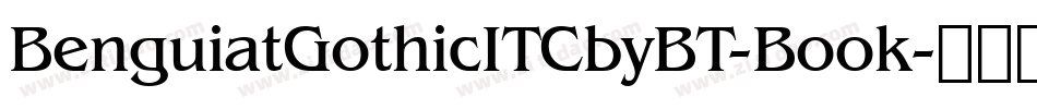 BenguiatGothicITCbyBT-Book字体转换