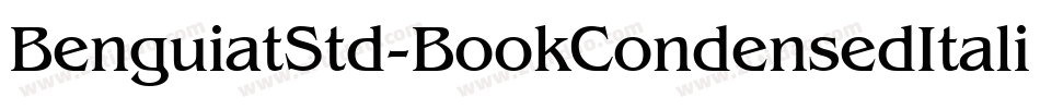 BenguiatStd-BookCondensedItalic字体转换