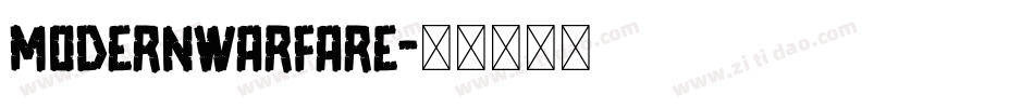 ModernWarfare字体转换