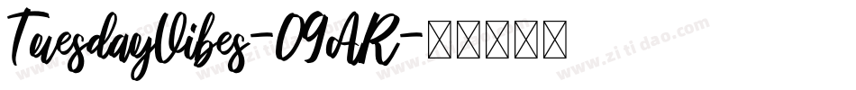 TuesdayVibes-09AR字体转换