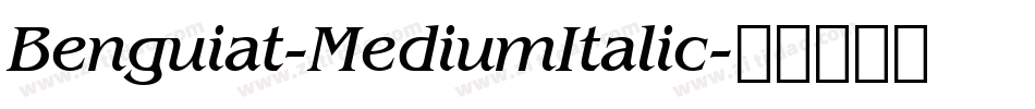 Benguiat-MediumItalic字体转换