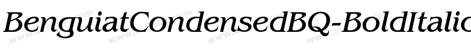 BenguiatCondensedBQ-BoldItalic字体转换
