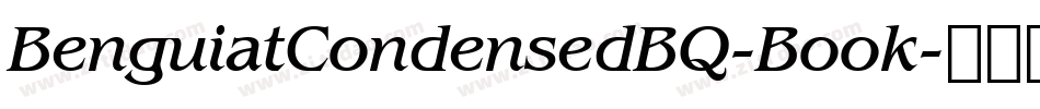 BenguiatCondensedBQ-Book字体转换