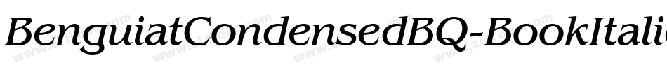 BenguiatCondensedBQ-BookItalic字体转换