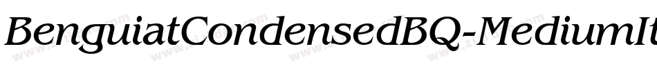 BenguiatCondensedBQ-MediumItalic字体转换