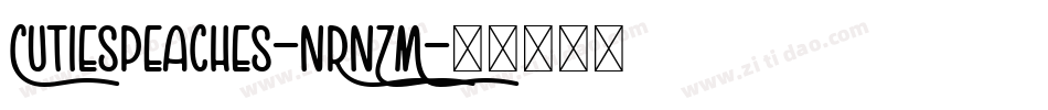 CutiesPeaches-nRnZM字体转换