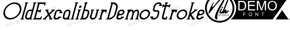 OldExcaliburDemoStroke-VG4el字体转换