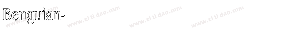Benguian字体转换