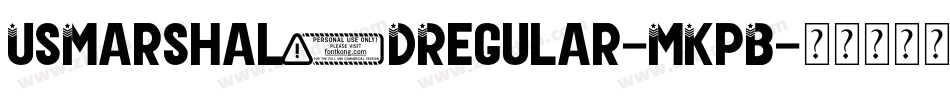 UsMarshal3DRegular-MKpB字体转换