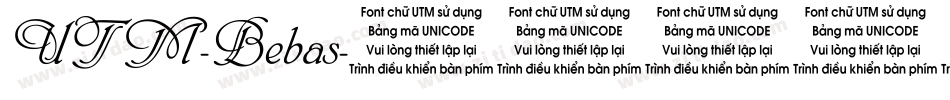UTM-Bebas字体转换