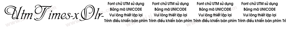 UtmTimes-xOlr字体转换