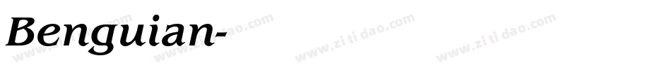 Benguian字体转换