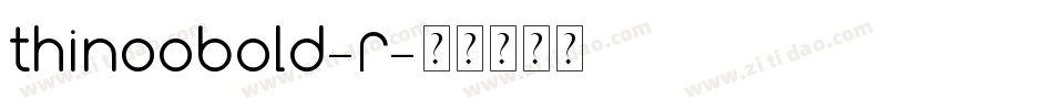 thinoobold-2字体转换