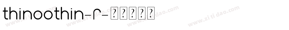 thinoothin-2字体转换