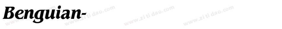 Benguian字体转换