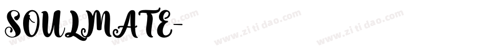 SOULMATE字体转换