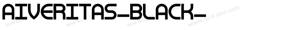 AIVeritas-Black字体转换