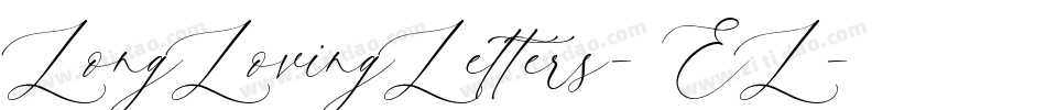 LongLovingLetters-14EL字体转换