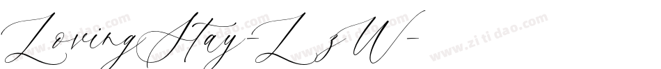LovingStay-L38zW字体转换